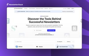 NewsletterStack Homepage