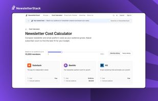 NewsletterStack Newsletter Cost Calculator