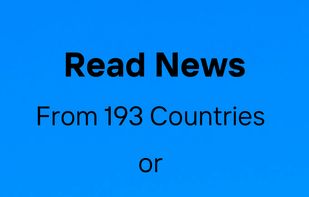 Mobile screenshot highlighting NewsLyfe's dual capability: reading global news feeds and writing or publishing your own stories.