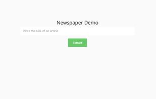 Newspaper Demo online—input screen (http://newspaper-demo.herokuapp.com)