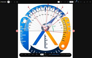 Online Protractor - Overlay Mode