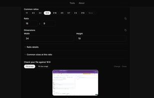 Aspect Ratio Calculator - Live Preview