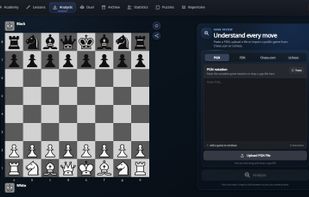 Customized main analysis menu