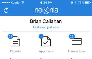 Nexonia Expenses screenshot 1