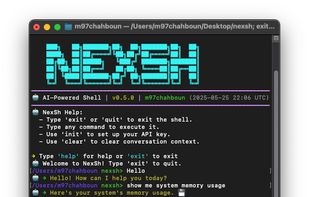 NexSh screenshot 2