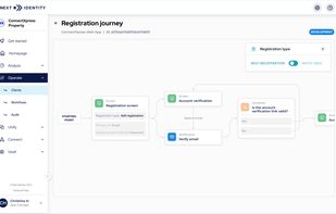 Next Identity's no-code journeys builder