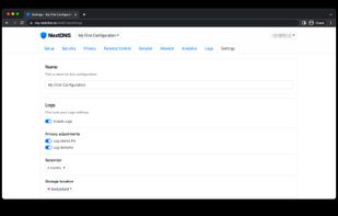 NextDNS screenshot 2