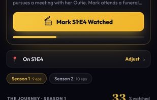 Track exactly where you are in every series, with your next episode always one tap away.