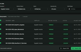 Export validated data to CSV or JSON, or pull it via API, ready to drop straight into your other systems.