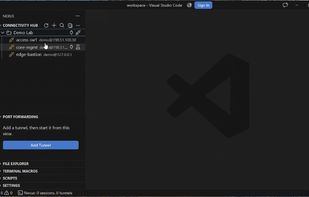 Nexus Terminal configuring SSH jump hosts inside VS Code (still from the public demo).