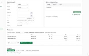 Procurement and purchase orders