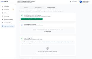 Email Management | Organization Setting