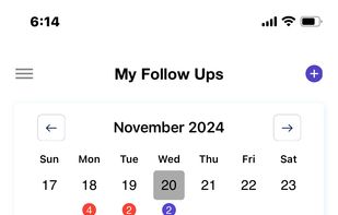 followups and calendar