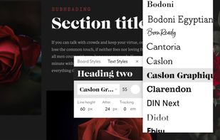 Customize fonts