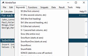 NimbleText screenshot 1
