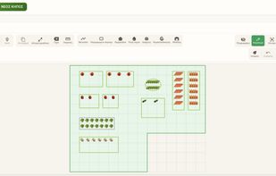 Rich interactive canvas with drawing tools, garden structures, raised beds, measurements, and precise plant spacing — all in one place.