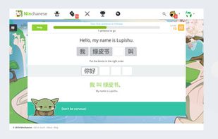 Experiment building sentences in Chinese to learn to use words in context and to master key sentence patterns.