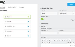 Ninja forms screenshot 1