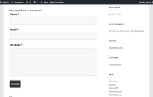 Ninja forms screenshot 3