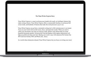 Nisus Writer Express screenshot 1