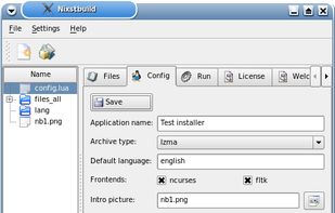 Nixstaller screenshot 2