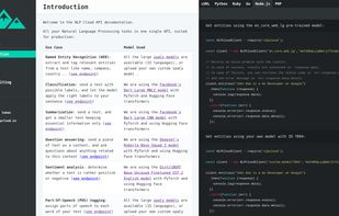 NLP Cloud screenshot 1