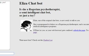 NLP Eliza screenshot 1