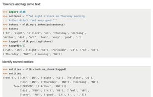 NLTK screenshot 1