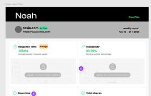 Report for Free Accounts