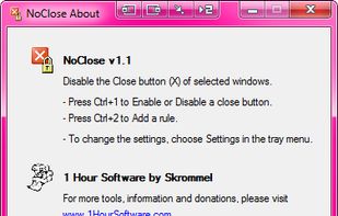 NoClose screenshot 1