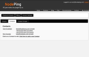 Nodeping screenshot 1