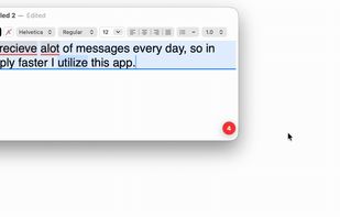 Mistakes underlined as you type, in any app