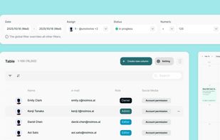 Page & Blocks: Use our block editor to build anything, from simple dashboards to daily tools like content calendars, post editors, and inboxes.