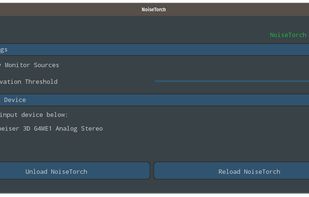 NoiseTorch screenshot 1