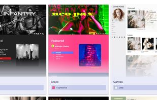 Music-focused website templates, designed for artists rather than generic business sites.
