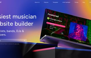 Noiseyard homepage. The easiest website builder made for musicians, bands, and DJs.
