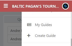Partial view on user menu on handheld device