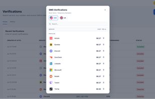 Verification Service List