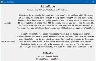 About LiteNote