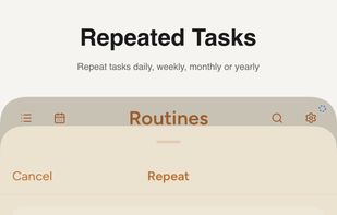 Set recurring tasks for routines and habits on iPhone.