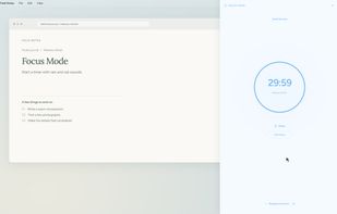 Focus on a task with a timer or stopwatch and optional background sounds.