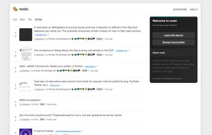 main page, light mode