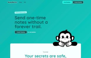 The only truly private and secure note sharing app