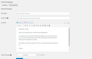 Creating a new campaign