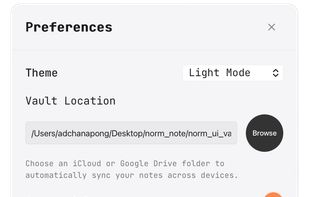 100% LOCAL-FIRST

Your notes.
Your hard drive.

Other apps force you to create accounts and sync to proprietary clouds. NormNote operates entirely on your local machine. Want to sync? Just choose your iCloud or Google Drive folder.