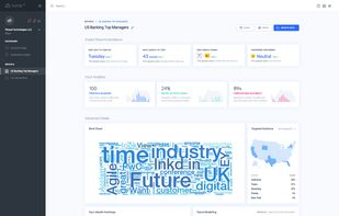 Aggregate intelligence from every prospect into single report to get insights about your target audience in general.