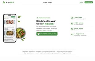 NoroMeal ready to plan your week