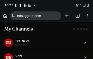 NoSuggest screenshot 1