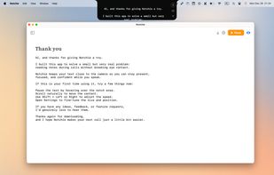 With sidebar hidden the editr is minimalist.