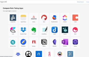 NoteApps.info screenshot 1